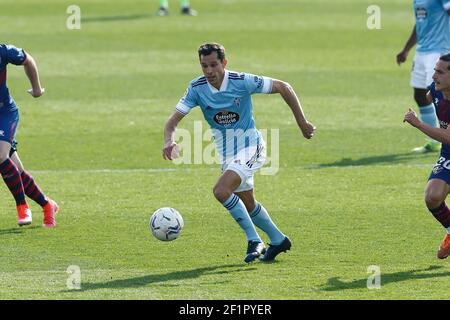 Augusto Solari (Celta), 7 MARS 2021 - football : Espagnol 'la Liga Santander' match entre SD Huesca 3-4 RC Celta de Vigo à l'Estadio El Alcoraz à Huesca, Espagne. (Photo de Mutsu Kawamori/AFLO) Banque D'Images