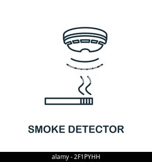 L'icône du détecteur de fumée. L'élément de la simple collecte d'icônes des capteurs. L'icône de création d'interface utilisateur Détecteur de fumée, ux, apps, logiciels et des infographies Illustration de Vecteur