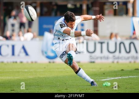 Daniel William carter - Dan carter (Racing Metro 92) a marqué une pénalité lors du championnat français Top 14 Rugby Union match entre Racing Metro 92 et Castres Olympique, le 26 août 2017, au stade Yves du Manoir à Colombes, France, photo Stephane Allaman / DPPI Banque D'Images