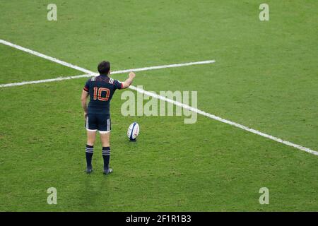 Anthony Belleau (FRA) lors du match de rugby d'automne 2017 entre la France et l'Afrique du Sud le 18 novembre 2017 au Stade de France à Saint-Denis, France - photo Stephane Allaman / DPPI Banque D'Images