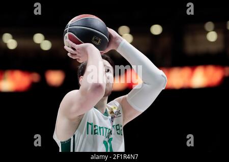 Hugo Invernizzi (Nanterre 92) à portée libre pendant le championnat de France Pro A (Jeep Elite) match de basket-ball entre Nanterre 92 v Asvel le 11 mars 2018 au stade U Arena de Nanterre, France - photo Stephane Allaman / DPPI Banque D'Images