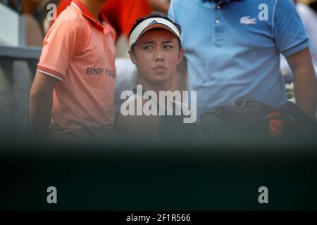 Wang Qiang (CHN) lors de l'Open de tennis français Roland Garros 2018, jour 1, le 27 mai 2018, au stade Roland Garros à Paris, France - photo Stephane Allaman / DPPI Banque D'Images