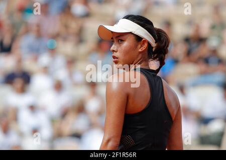 Wang Qiang (CHN) lors de l'Open de tennis français Roland Garros 2018, jour 1, le 27 mai 2018, au stade Roland Garros à Paris, France - photo Stephane Allaman / DPPI Banque D'Images