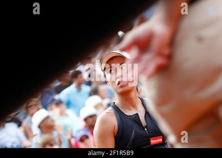 Wang Qiang (CHN) lors de l'Open de tennis français Roland Garros 2018, jour 1, le 27 mai 2018, au stade Roland Garros à Paris, France - photo Stephane Allaman / DPPI Banque D'Images