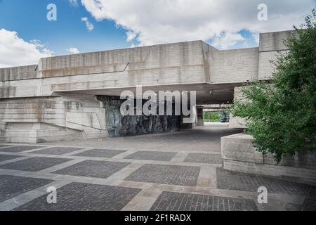 Galerie de sculptures au Musée national de l'histoire de l'Ukraine dans le complexe commémoratif de la Seconde Guerre mondiale - Kiev, Ukraine Banque D'Images