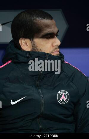 Daniel Alves da Silva (PSG) lors du quart de finale de la coupe de France entre Paris Saint-Germain et Dijon FCO le 26 février 2019 au stade du Parc des Princes à Paris, France - photo Stephane Allaman / DPPI Banque D'Images