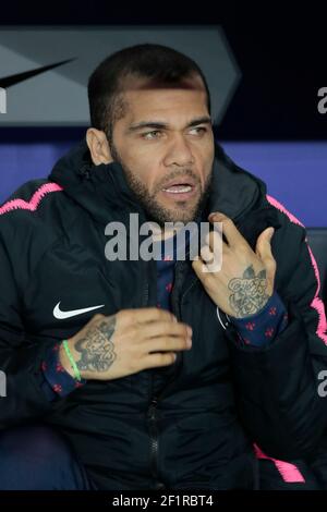 Daniel Alves da Silva (PSG) lors du quart de finale de la coupe de France entre Paris Saint-Germain et Dijon FCO le 26 février 2019 au stade du Parc des Princes à Paris, France - photo Stephane Allaman / DPPI Banque D'Images