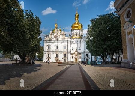 Cathédrale de Dormition au complexe du monastère de Pechersk Lavra - Kiev, Ukraine Banque D'Images