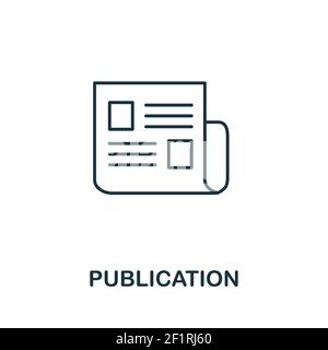 Icône de publication. Élément simple de la collection de médias sociaux. Icône de publication créative pour la conception Web, les modèles, les infographies et bien plus encore Illustration de Vecteur