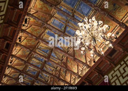 La salle du Conseil (Rådssalen) dans le Stadshuset ou Stockholms stadshus (hôtel de ville), Stockholm, Suède. Banque D'Images