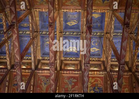 La salle du Conseil (Rådssalen) dans le Stadshuset ou Stockholms stadshus (hôtel de ville), Stockholm, Suède. Banque D'Images