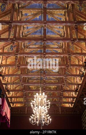 La salle du Conseil (Rådssalen) dans le Stadshuset ou Stockholms stadshus (hôtel de ville), Stockholm, Suède. Banque D'Images