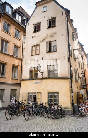 Sven Vintapares torg, Gamla Stan, Stockholm, Suède. Banque D'Images