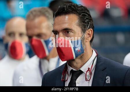 Zsolt Low (PSG) lors du championnat de France Ligue 1 de football Uber Eats entre Paris Saint-Germain et Olympique de Marseille le 13 septembre 2020 au Parc des Princes à Paris, France - photo Stephane Allaman / DPPI Banque D'Images