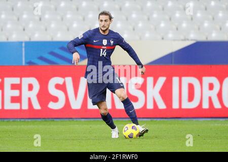 Adrien Rabiot (FRA) lors du match de football de la Ligue des Nations de l'UEFA entre la France et la Suède le 17 novembre 2020 au Stade de France à Saint-Denis, France - photo Stephane Allaman / DPPI Banque D'Images