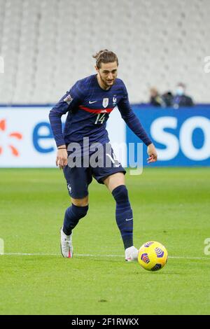 Adrien Rabiot (FRA) lors du match de football de la Ligue des Nations de l'UEFA entre la France et la Suède le 17 novembre 2020 au Stade de France à Saint-Denis, France - photo Stephane Allaman / DPPI Banque D'Images