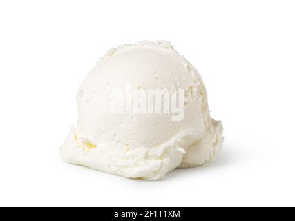 Boule de crème glacée à la vanille Banque D'Images