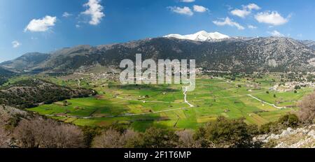 Plateau d'Askifou (ou Askyfou), région montagneuse du sud de la Canée, près de la région traditionnelle de Sfakia, en Crète, Grèce, Europe Banque D'Images