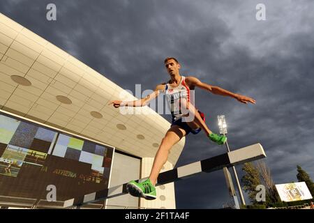 ATHLÉTISME - DECANATION 2011 - NICE (FRA) - 18/09/2011 - PHOTO : PHILIPPE MILLERAU / KMSP / DPPI - HOMMES - 3000 M STEEPLE - VINCENT ZOUAOUI DANDRIEUX (FRA) Banque D'Images