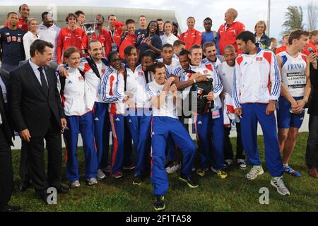 ATHLÉTISME - DECANATION 2011 - NICE (FRA) - 18/09/2011 - PHOTO : PHILIPPE MILLERAU / KMSP / DPPI - ÉQUIPE FRANCE Banque D'Images