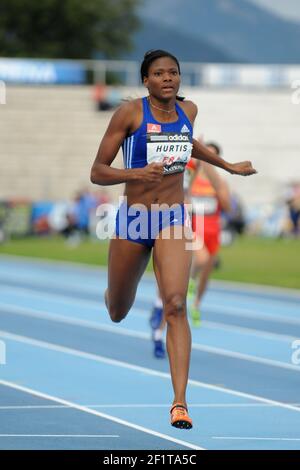 ATHLÉTISME - DECANATION 2011 - NICE (FRA) - 18/09/2011 - PHOTO : PHILIPPE MILLERAU / KMSP / DPPI - FEMMES - 400 M - MURIEL HURTIS (FRA) Banque D'Images