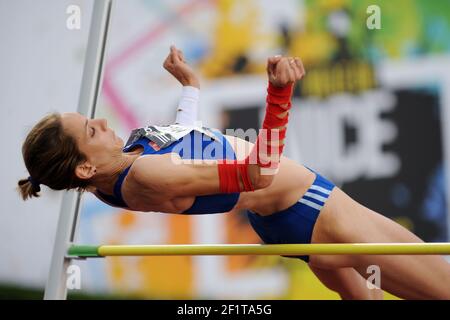 ATHLÉTISME - DECANATION 2011 - NICE (FRA) - 18/09/2011 - PHOTO : PHILIPPE MILLERAU / KMSP / DPPI - FEMMES - SAUT EN HAUTEUR - MELANIE MELFORT (FRA) Banque D'Images