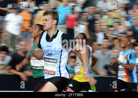 ATHLÉTISME - CHAMPIONNATS DE FRANCE 2012 - ANGERS (FRA) - JOUR 3 17/06/2012 - PHOTO PHILIPPE MILLEREAU / KMSP / DPPI - HOMMES - CHRISTOPHE LEMAITRE - Banque D'Images