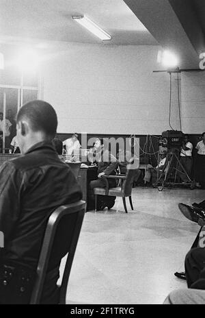 Procès pour trahison de Marcos Rodriguez, Cuba, 1963. De la collection de photographies Deena Stryker. () Banque D'Images