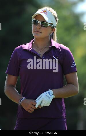 GOLF - CIRCUIT LPGA - ÉVIAN MASTERS 2012 - ÉVIAN CLUB DE GOLF MASTERS (FRA) - 26-29/07/2012 - PHOTO OLIVIER GAUTHIER / KMSP / DPPI - LEXI THOMSON Banque D'Images