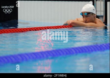 JEUX OLYMPIQUES DE LONDRES 2012 - CENTRE AQUATIQUE , LONDRES (ENG) - 03/08/2012 - PHOTO : PISCINE / KMSP / DPPI NAGE - NAGE LIBRE 1500 M POUR HOMMES - DAMIEN JOLY (FRA) Banque D'Images