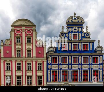 Ancienne mairie et place au coeur de Stettin centre-ville Banque D'Images