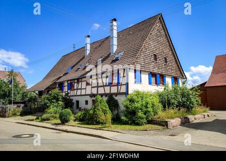 Maison à colombages dans le sud de l'Allemagne Banque D'Images