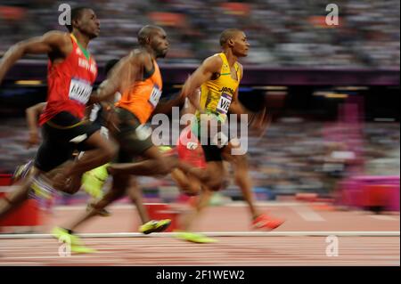 JEUX OLYMPIQUES DE LONDRES 2012 - STADE OLYMPIQUE , LONDRES (ENG) - 08/08/2012 - PHOTO : POOL / KMSP / DPPIATHLETICS - HOMMES 200 M - WARREN WEIR (JAM) Banque D'Images