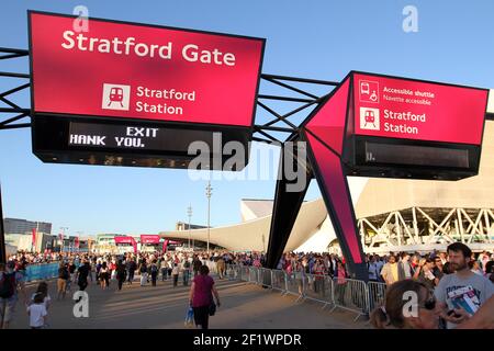 LONDRES 2012 - PARALYMPIQUES - JOUR 8 - 06/09/2012 - PHOTO EDDY LEMAISTRE / KMSP / DPPI - STADE OLYMPIQUE ET PARC OLYMPIQUE - ILLUSTRATION Banque D'Images