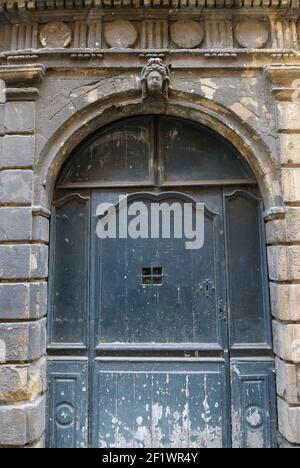 Porte d'entrée à la Chapelle de la Visitation, Aix-en-Provence, France Banque D'Images