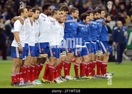 RUGBY - TEST MATCH 2012 - FRANCE / SAMOA - 24/11/2012 - PHOTO : PHILIPPE MILLEREAU / KMSP / DPPI- ÉQUIPE FRANÇAISE Banque D'Images