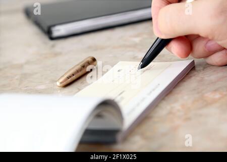 Chèque Banque D'Images