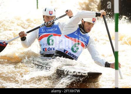 Canoë kayak - Championnat du monde de slalom 2013 - Prague , République Tchèque - 11 au 15/09/2013 - photo Stephane Kempinaire / KMSP / DPPI - jour 3 - 13/09/13 - Banque D'Images