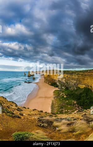 Rochers sur la côte du Pacifique Banque D'Images