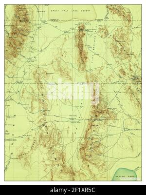 Fish Springs, Utah, carte 1910, 1:250000, États-Unis d'Amérique par Timeless Maps, données U.S. Geological Survey Banque D'Images