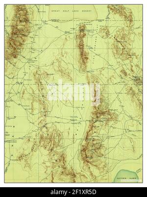 Fish Springs, Utah, carte 1910, 1:250000, États-Unis d'Amérique par Timeless Maps, données U.S. Geological Survey Banque D'Images