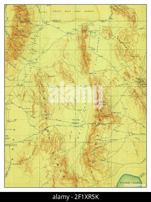 Fish Springs, Utah, carte 1910, 1:250000, États-Unis d'Amérique par Timeless Maps, données U.S. Geological Survey Banque D'Images