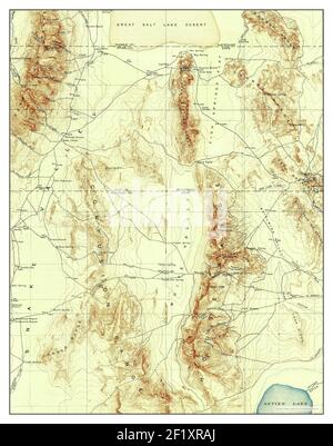 Fish Springs, Utah, carte 1910, 1:250000, États-Unis d'Amérique par Timeless Maps, données U.S. Geological Survey Banque D'Images