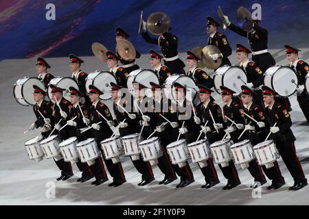 Cérémonie de clôture des XXII Jeux Olympiques d'hiver Sotchi 2014, au stade olympique Fisht, 23 février 2014 à Sotchi, Russie. Photo Pool KMSP / DPPI Banque D'Images