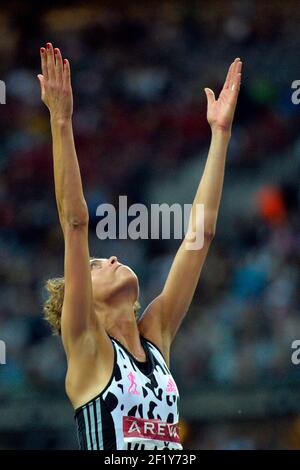 Blanka Vlasic (CRO) / High Jump Women pendant la ligue des diamants, Meeting Areva 2014, au Stade de France, Paris, France, le 5 juillet 2014. Photo Julien Crosnier / KMSP / DPPI Banque D'Images