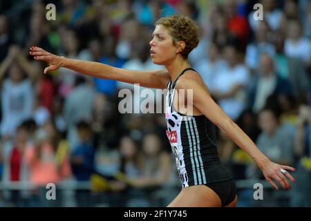 Blanka Vlasic (CRO) / High Jump Women pendant la ligue des diamants, Meeting Areva 2014, au Stade de France, Paris, France, le 5 juillet 2014. Photo Julien Crosnier / KMSP / DPPI Banque D'Images