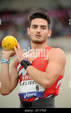 Lors des championnats d'élite français 2014, au stade Georges-Hebert, à Reims, en France, le 11 juillet 2014. Photo Stephane Kempinaire / KMSP / DPPI Banque D'Images