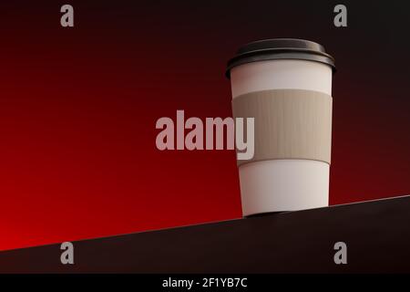 Tasse café à emporter Banque D'Images