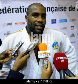 Teddy Riner +100kg lors des Championnats de France de Judo, à Villebon-sur-Yvette, France, le 9 novembre 2014. Photo Julien Crosnier / KMSP / DPPI Banque D'Images