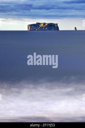 Ile de Drangey à Skagafjoerdur, Islande, Europe Banque D'Images